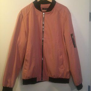 Wulful Pink Bomber Jacket Size XL NEVER WORN